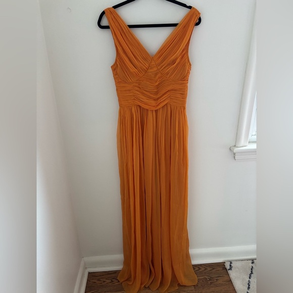 Lipsy Orange Empire Line Maxi Event Dress NWT - Picture 8 of 16